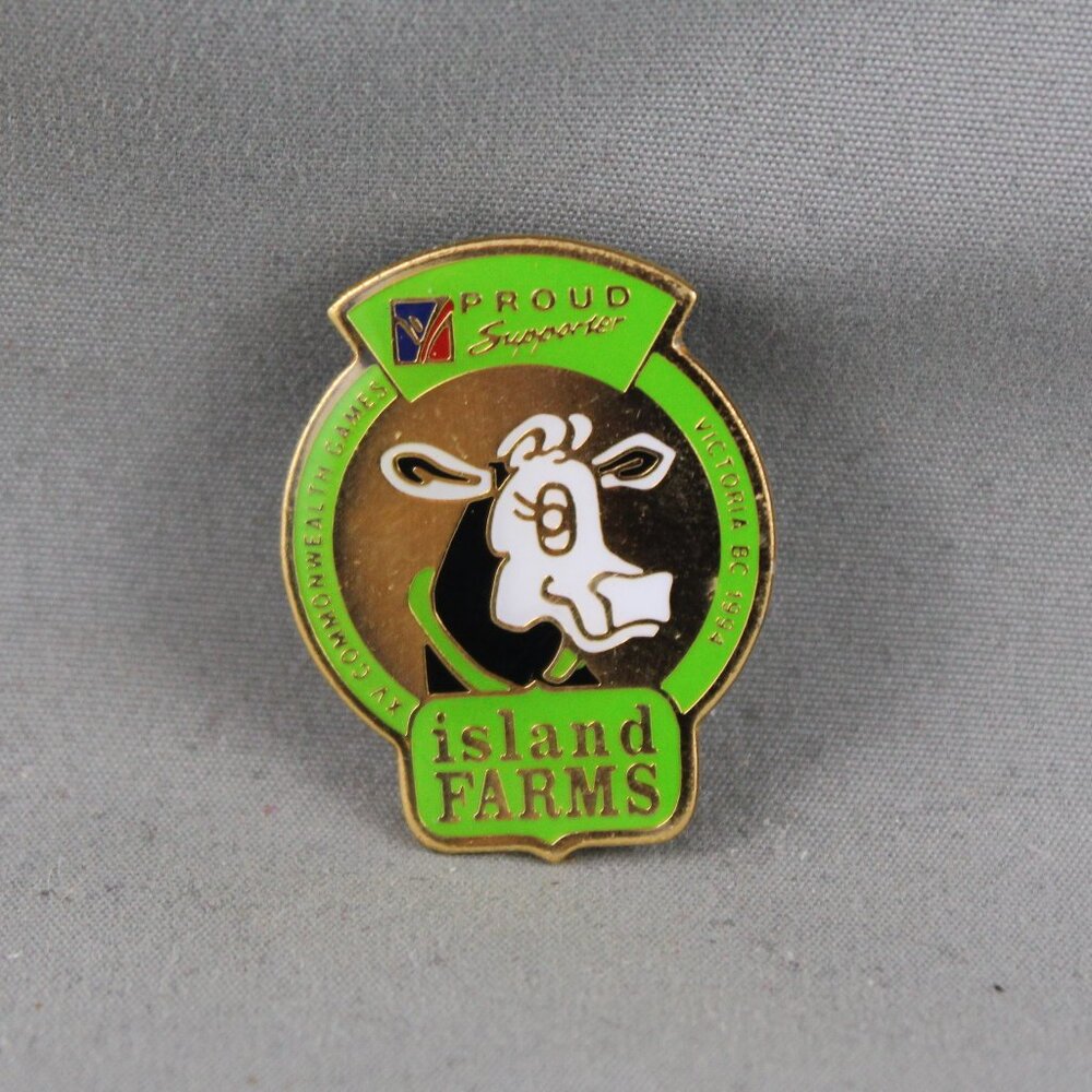 Island Farms - Victoria Commonwealth Games (1994) Dairy Sponsor - Stamped Pin